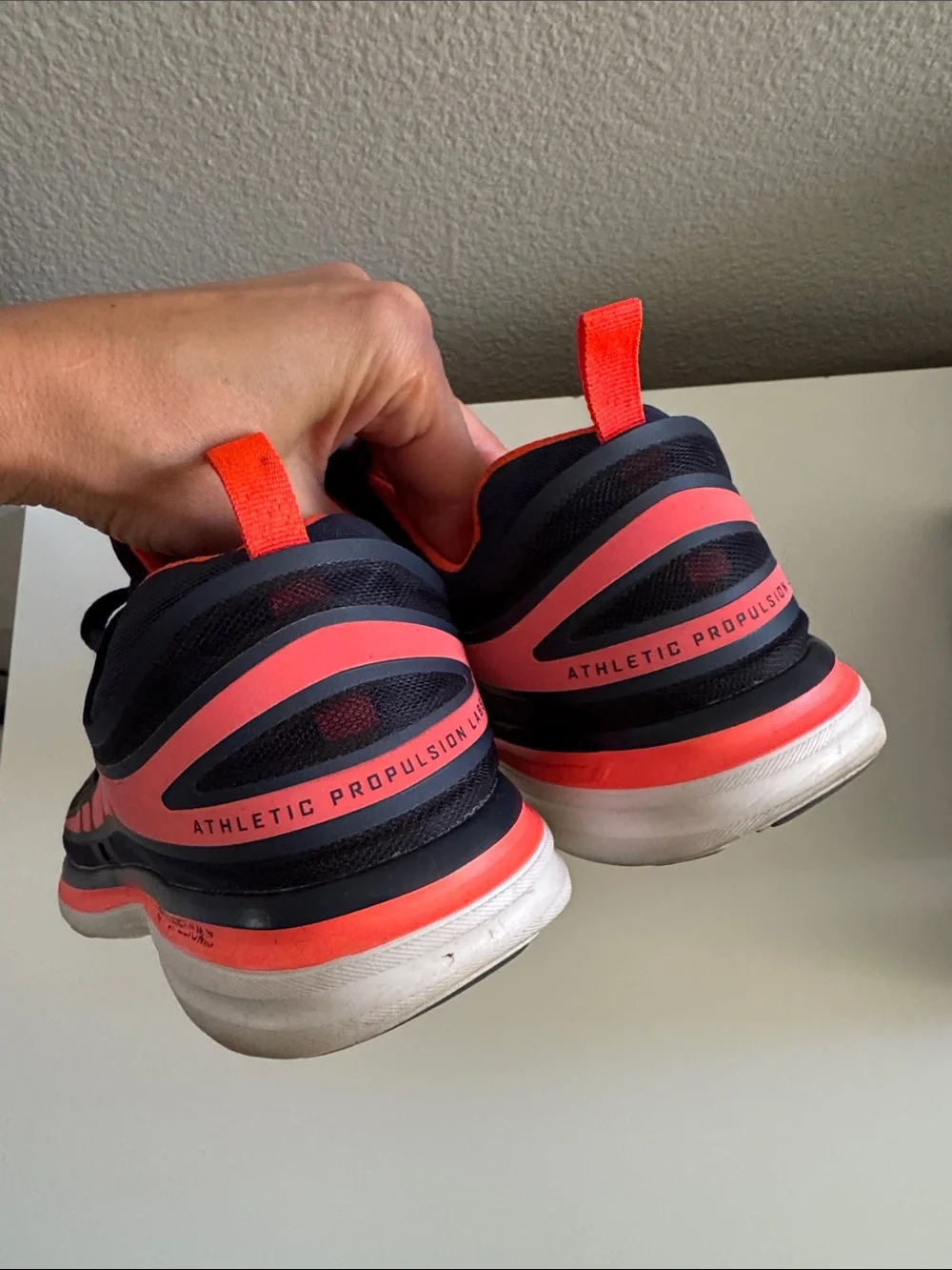 APL Navy and Coral Performance Running Shoes